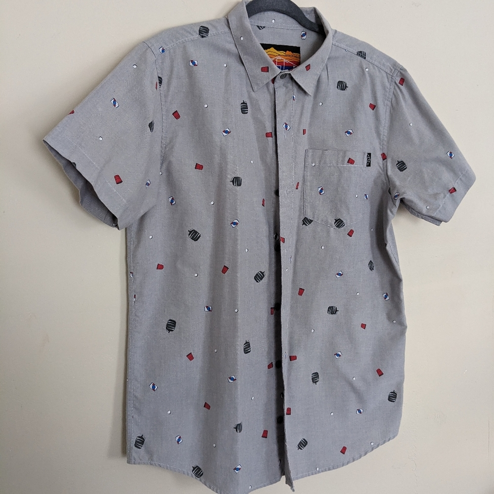 Men's L Shirt Party Solo Cups Beer 4th of July
